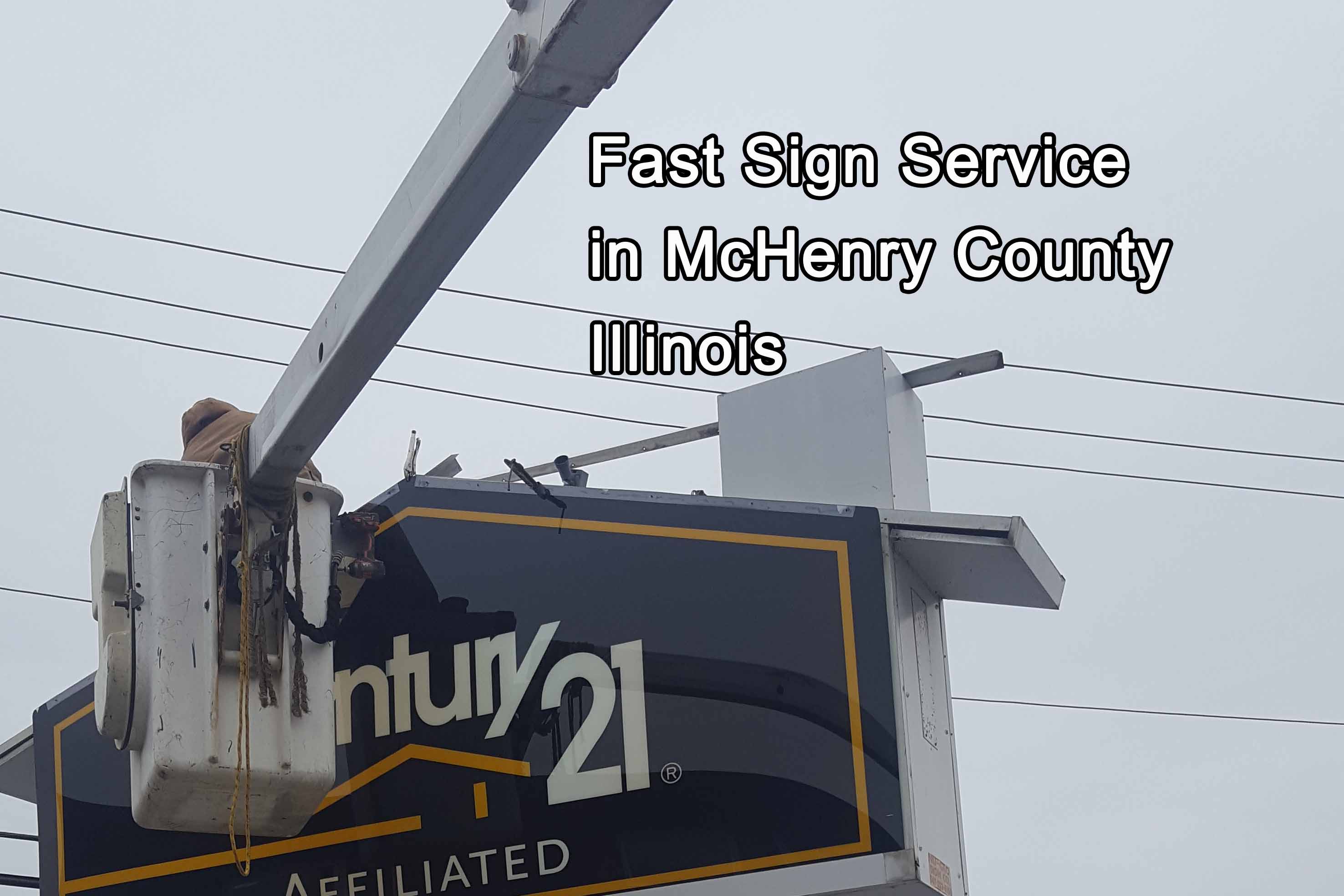Sign Service in McHenry County Illinois