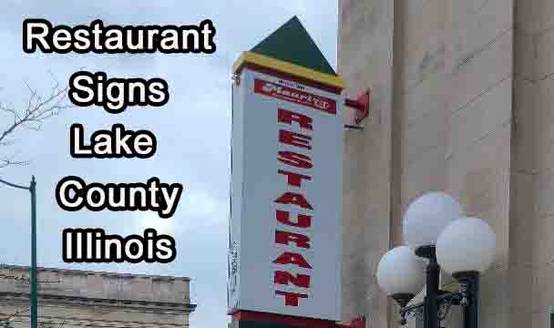 restaurant signs in Lake County