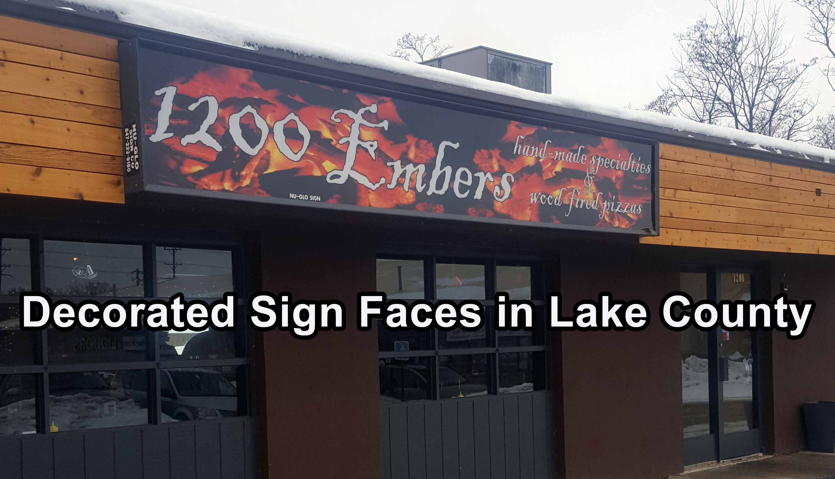 Decorated Sign Faces in Lake County Illinois
