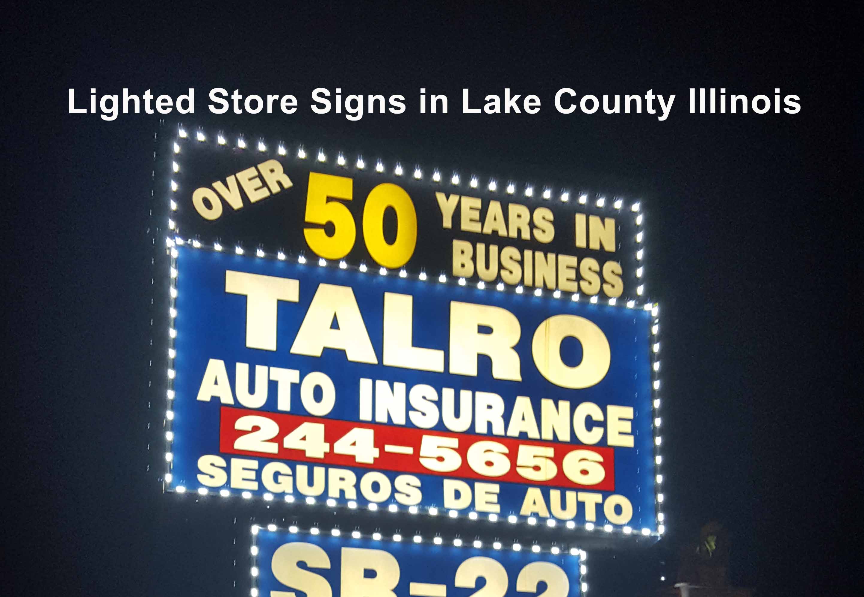 Store Signs in Lake County Illinois - Nu Glo