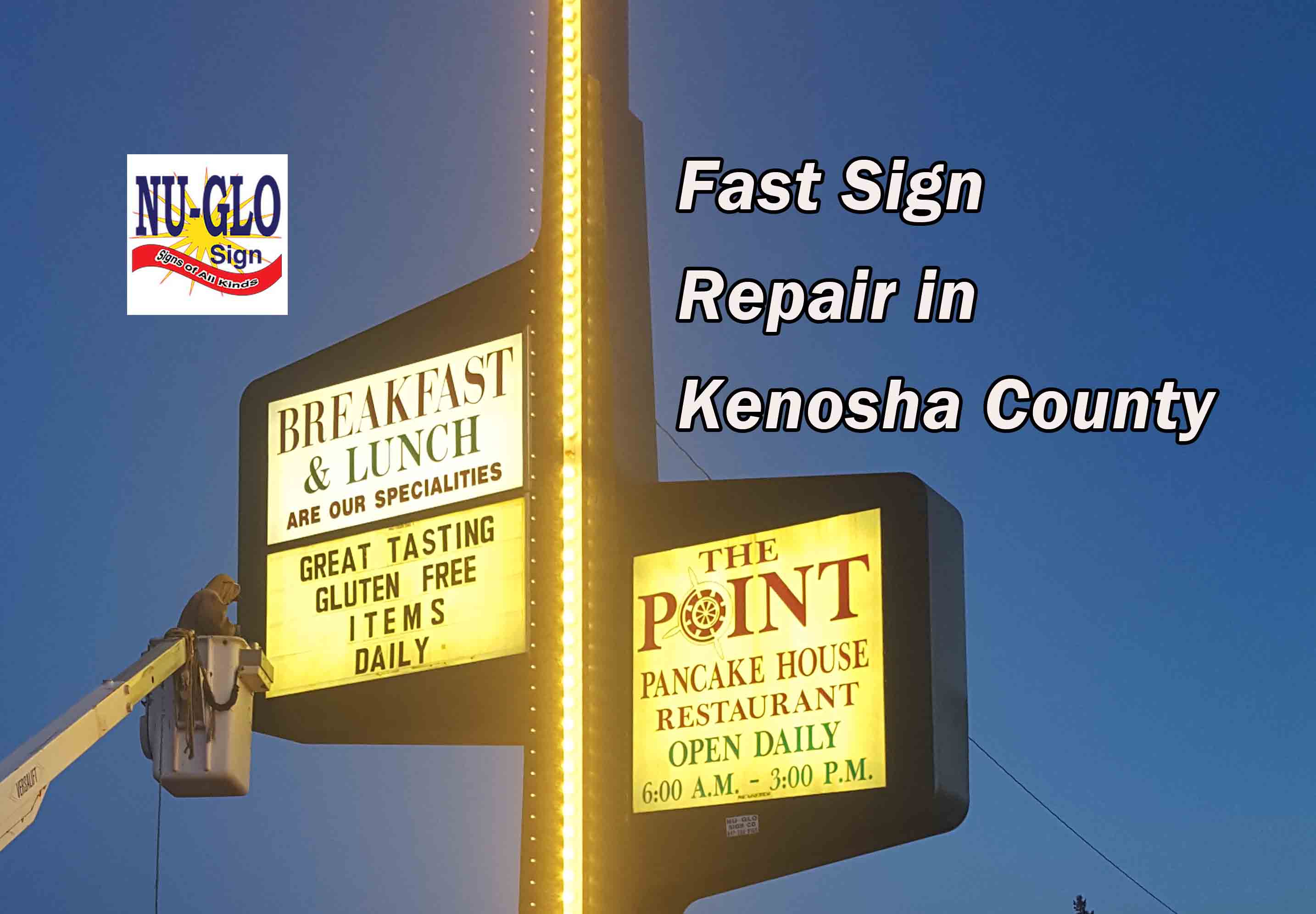 Sign Repair in Kenosha