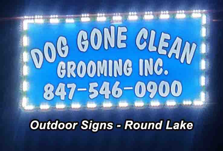 outdoor signs - Round Lake