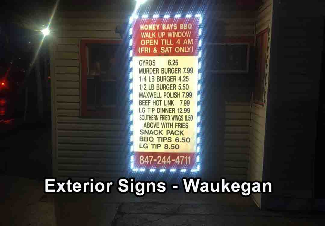 Exterior Signs waukegan LED Sign