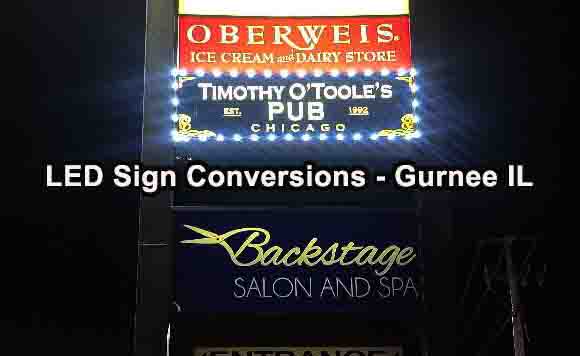 LED Sign Conversions - Gurnee Illinois