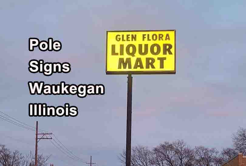 pole signs waukegan
